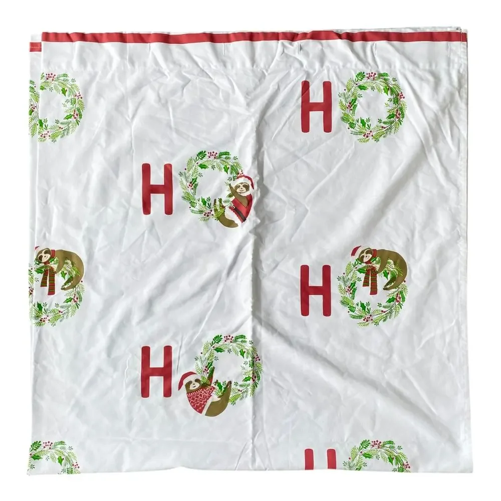Tahari Home Holiday Sloth Shower Curtain 70